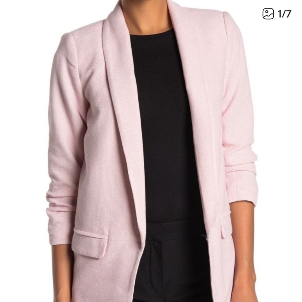Catherine Malandrino NWT Light Pink Knit Blazer